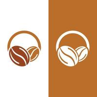 coffee bean icon vector template