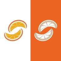 Orange logo design Vector icon