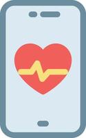 heartbeat vector illustration on a background.Premium quality symbols.vector icons for concept and graphic design.