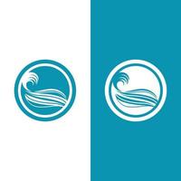 Wave beach vector illustration design