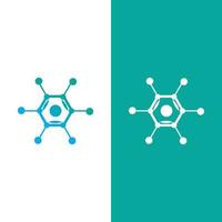 Molecule logo vector illustration design