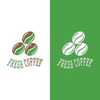 coffee bean icon vector template