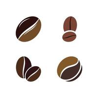 Ilustración de vector de icono de grano de café