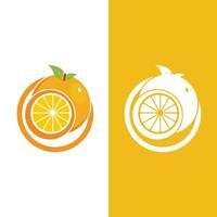 Orange logo design Vector icon