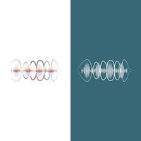 Sound waves vector illustration design