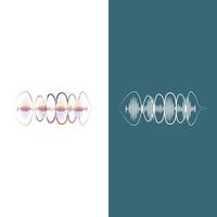 Sound waves vector illustration design