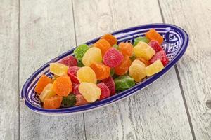 Sweet candied fruit photo