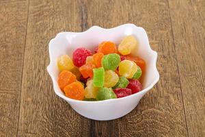 Sweet candied fruit photo