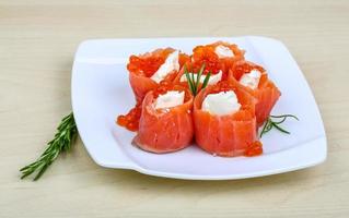 Salmon and cheese roll photo