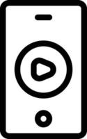 mobile video vector illustration on a background.Premium quality symbols.vector icons for concept and graphic design.