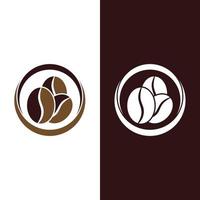 coffee bean icon vector template