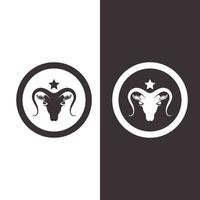 Goat Logo Template vector icon