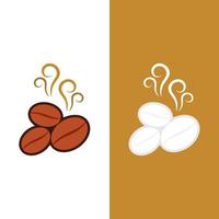 Ilustración de vector de icono de grano de café