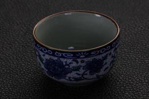 Empty Chinese tea cup photo