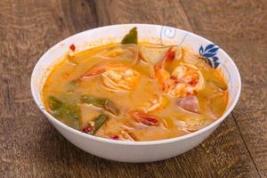 Famous Thai Tom Yam soup photo