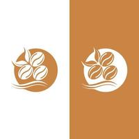 coffee bean icon vector template