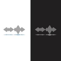 Sound waves vector illustration design