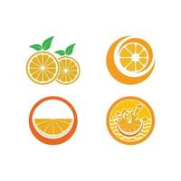 icono de vector de diseño de logotipo naranja