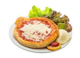 Pizza with tomato and cheese photo