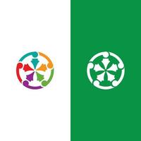 Community, network and social icon vector
