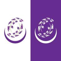 Fresh Lavender flower logo vector