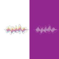 diseño de ilustración de vector de ondas de sonido