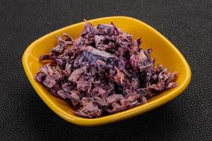Cole slaw salad with cabbage photo
