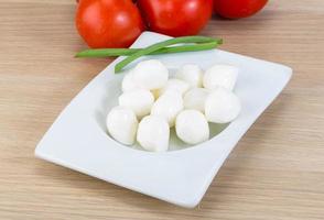 Mozzarella cheese balls photo