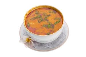 Thai famous soup Thom Yam photo