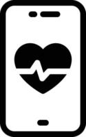 Ilustración de vector de latido del corazón en un fondo. Símbolos de calidad premium. Iconos vectoriales para concepto y diseño gráfico.