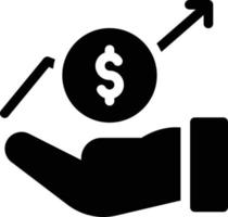 ilustración de vector de aumento de dólar en un fondo. símbolos de calidad premium. iconos vectoriales para concepto y diseño gráfico.