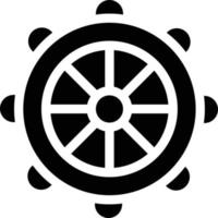 ilustración de vector de rueda de barco en un fondo. símbolos de calidad premium. iconos vectoriales para concepto y diseño gráfico.