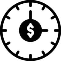 el tiempo es dinero ilustración vectorial sobre un fondo. símbolos de calidad premium. iconos vectoriales para concepto y diseño gráfico. vector