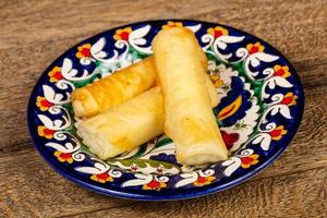 Roasted spring roll photo