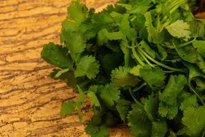 Fresh Coriander leaves photo