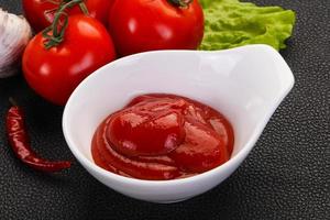 Tomato ketchup sauce photo