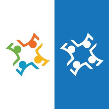 Community, network and social icon vector