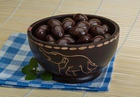 Almond in chocolate photo