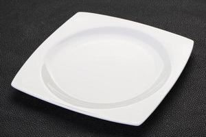 Empty white plate photo