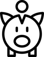 ilustración vectorial piggy en un fondo. símbolos de calidad premium. iconos vectoriales para concepto y diseño gráfico. vector