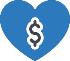 dollar heart vector illustration on a background.Premium quality symbols.vector icons for concept and graphic design.