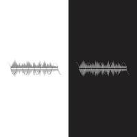 Sound waves vector illustration design