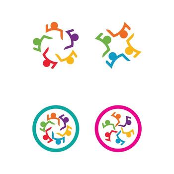 Community, network and social icon vector