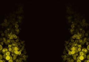 Golden yellow bokeh background  There is a sparkle of lights, Christmas and New Year party ideas. photo