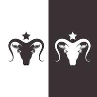 Goat Logo Template vector icon