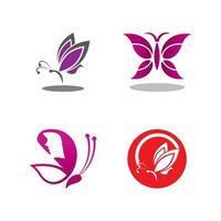 Butterfly logo icon vector design