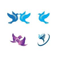 Dove bird logo vector design