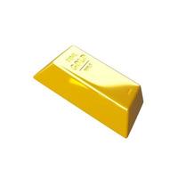 Gold bars. Money saving concept. Investing in gold. 3D Illustration. photo