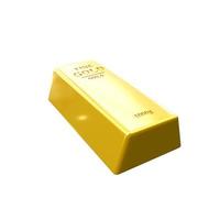 Gold bars. Money saving concept. Investing in gold. 3D Illustration. photo