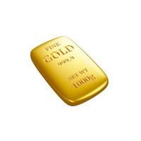 Gold bars. Money saving concept. Investing in gold. 3D Illustration. photo